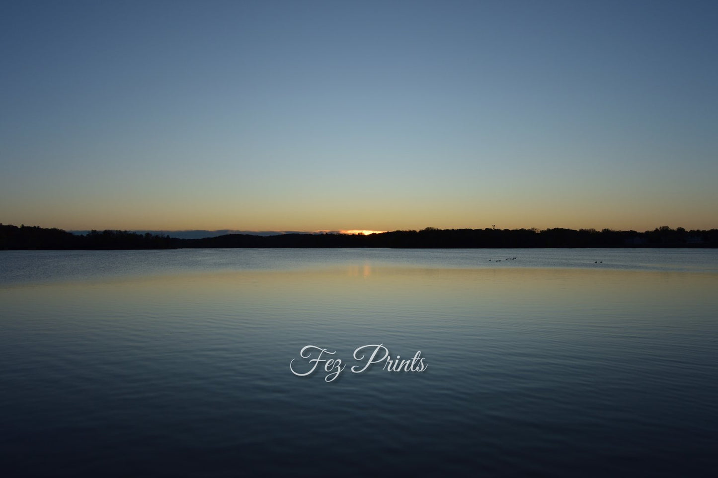 Sunrise over the lake