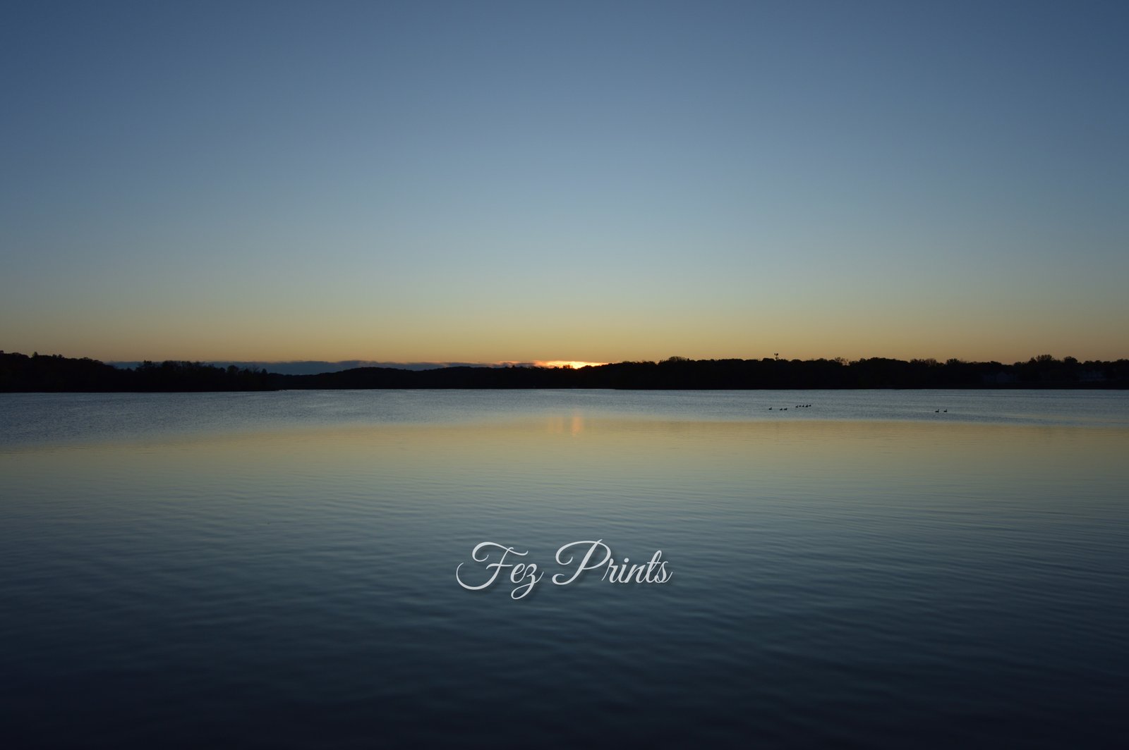 Sunrise over the lake
