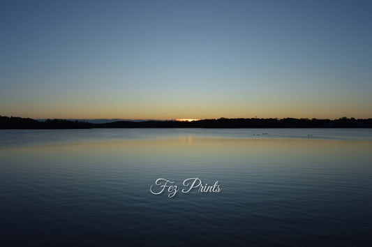 Sunrise over the lake